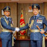 Air Marshal Udeni Rajapaksa, Commander of the Air Force calls on Governor of the Western Province, Marshal of the Air Force Roshan Goonetileke